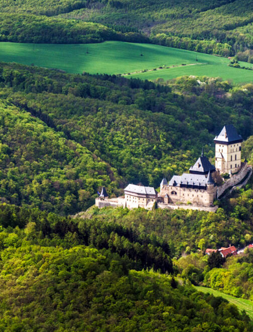 Vyhlídkový let na Karlštejn
