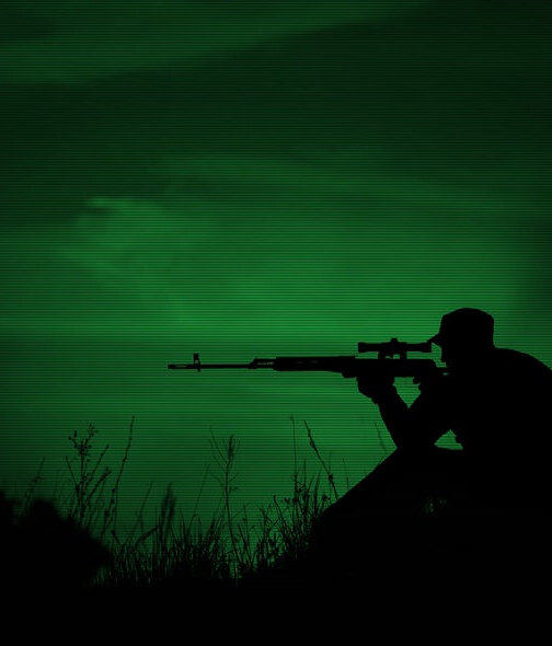 Night sniper - micro odstřelovačka s puškohledem