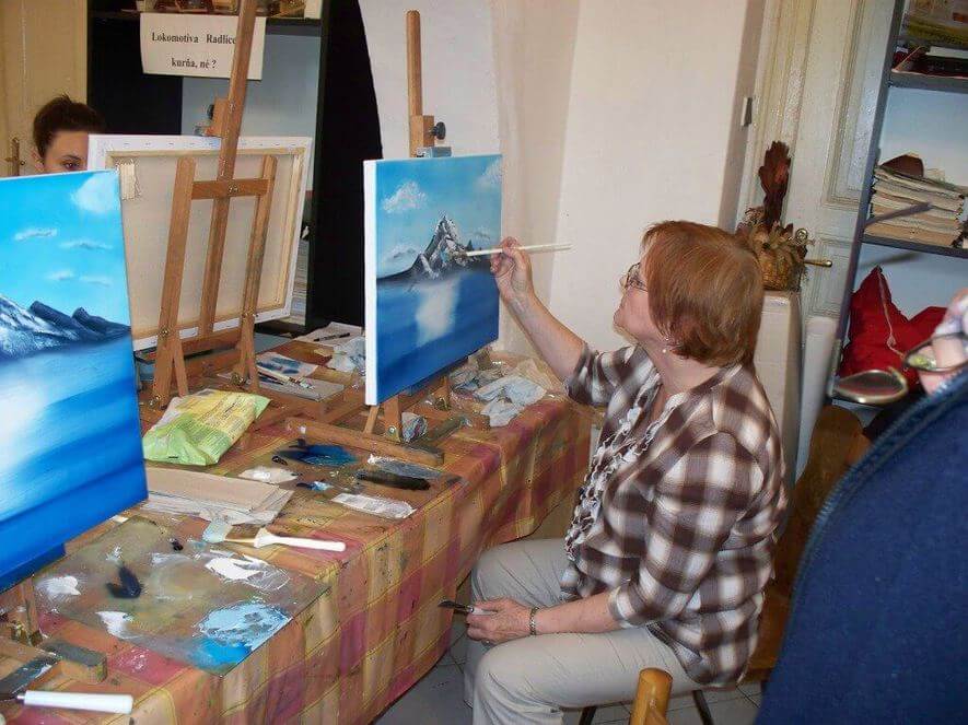 Kurz olejomalby technikou Bob Ross