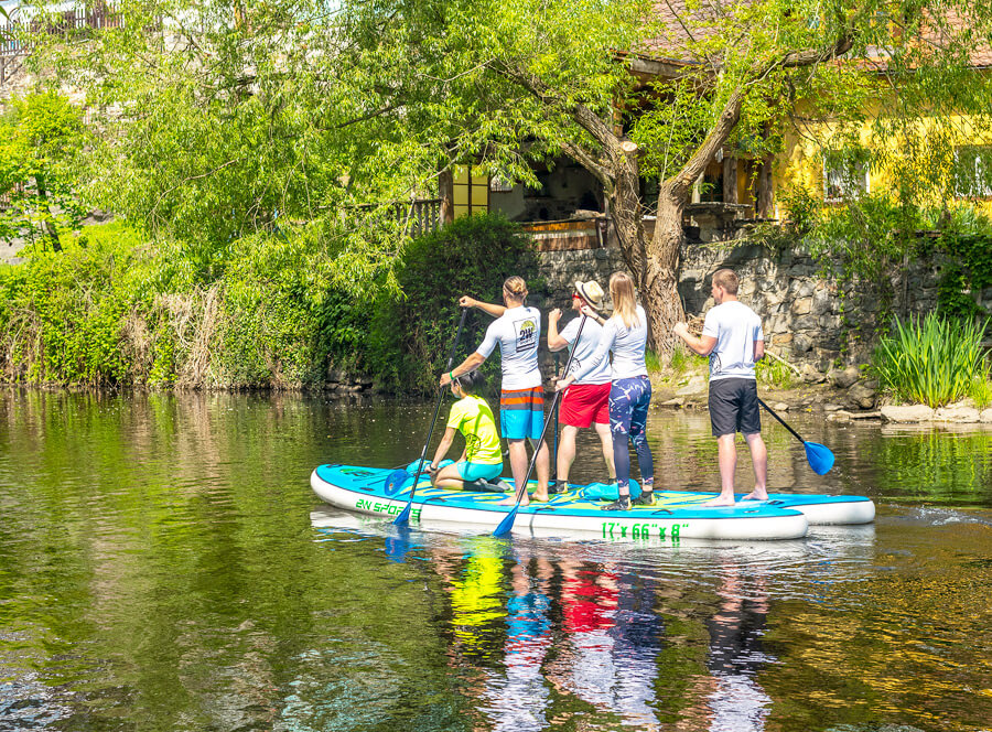 Na big paddleboardu do Zlaté Koruny