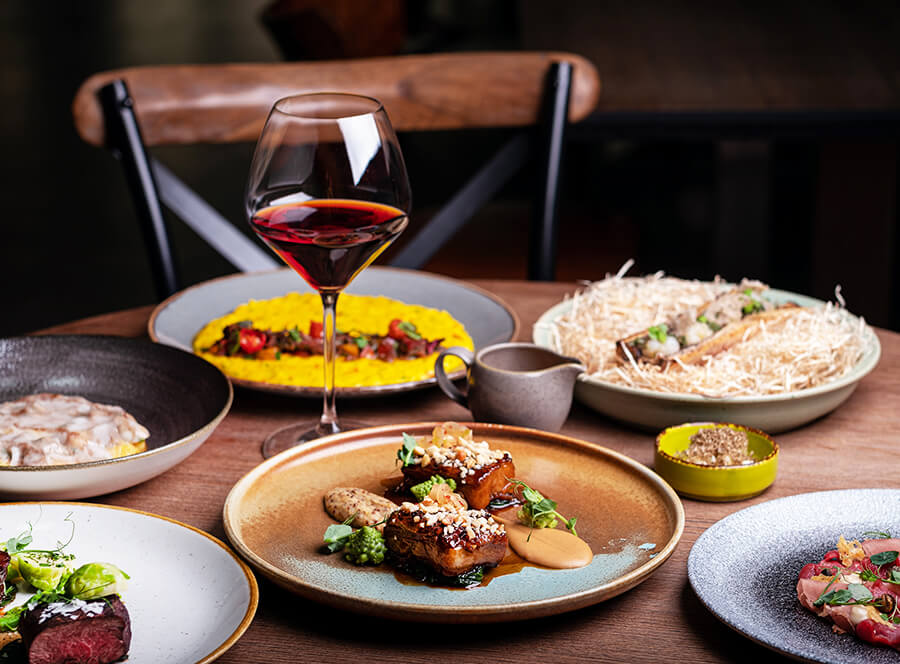 Degustační menu s víny v restauraci Amano