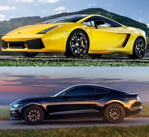 Lamborghini LP560 vs. Ford Mustang 40 minut
