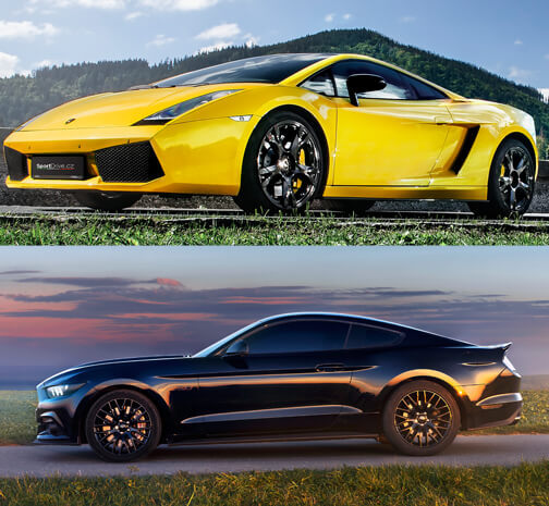 Lamborghini LP560 vs. Ford Mustang 20 minut