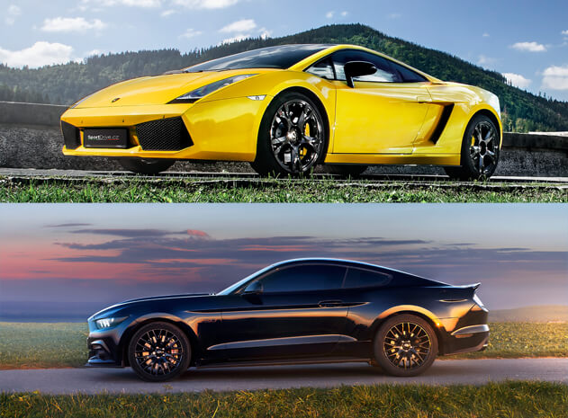 Lamborghini Gallardo LP560 vs. Ford Mustang GT 5.0