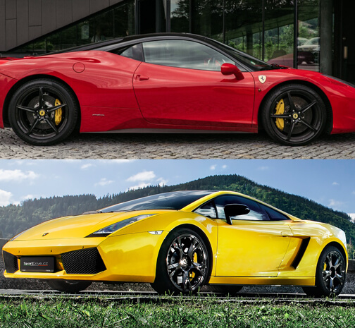 Ferrari 488 GTB vs. Lamborghini LP560 - 20 minut