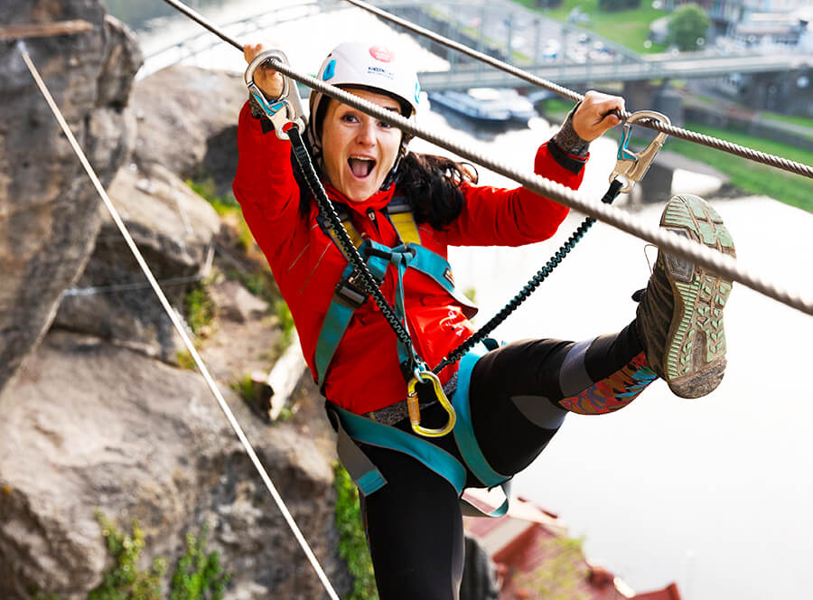 Dva dny na via ferrata v Děčíně