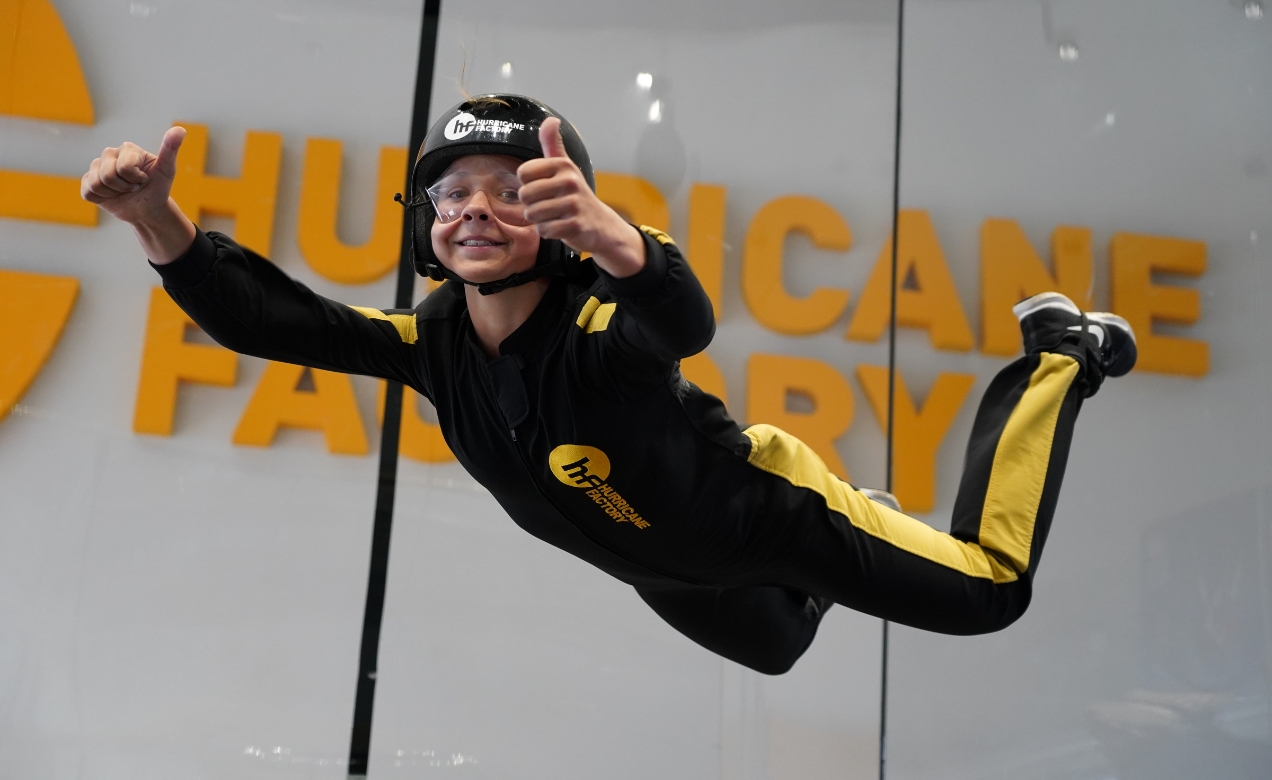 Indoor skydiving for children