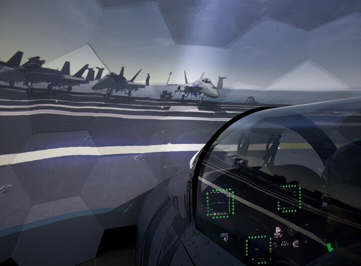 Let na simulátoru stíhačky F/A-18 Hornet 