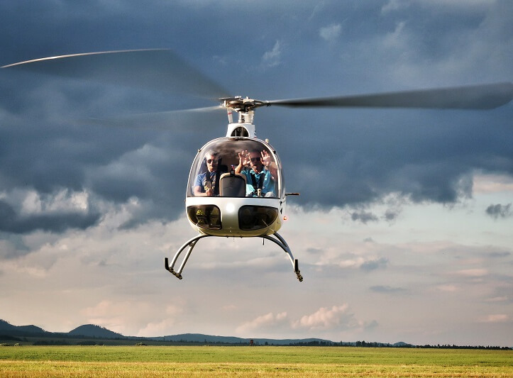 Výlet vrtulníkem okolo Hradce