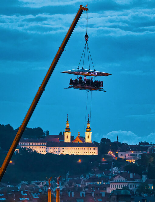 Degustační večeře v oblacích pro dva