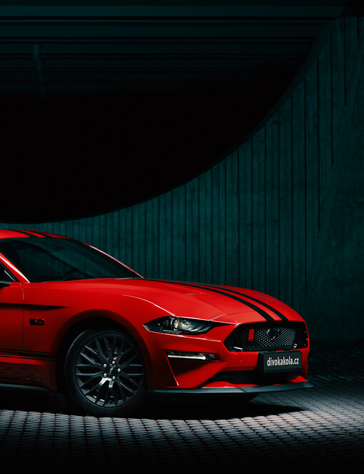 Jízda ve Fordu Mustang Coyote V8 v Jihlavě