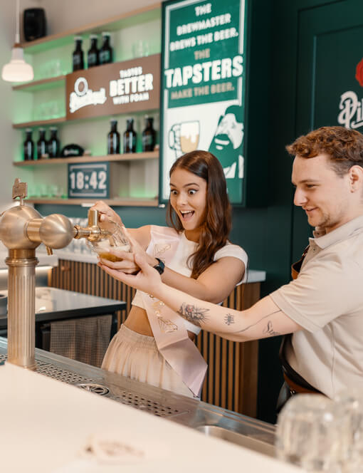Pilsner Urquell Experience: prohlídka The Original Tour a škola čepovaní v Praze 