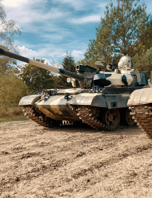 Řízení bojového tanku T-55 