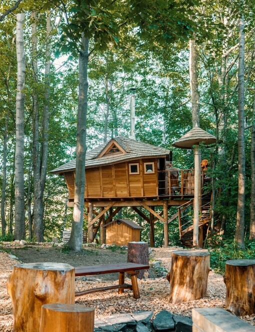 Pobyt v treehouse s vlastní saunou