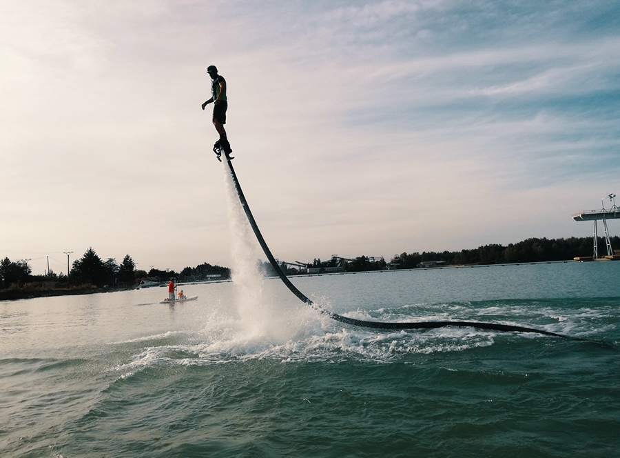Flyboarding v Hlučíně u Ostravy
