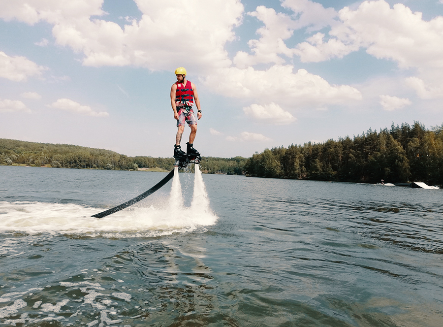 Flyboarding v Praze - Smíchov