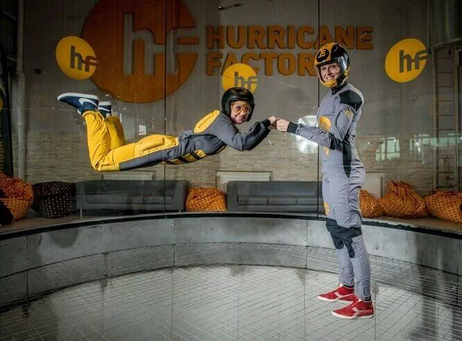 Indoor skydiving