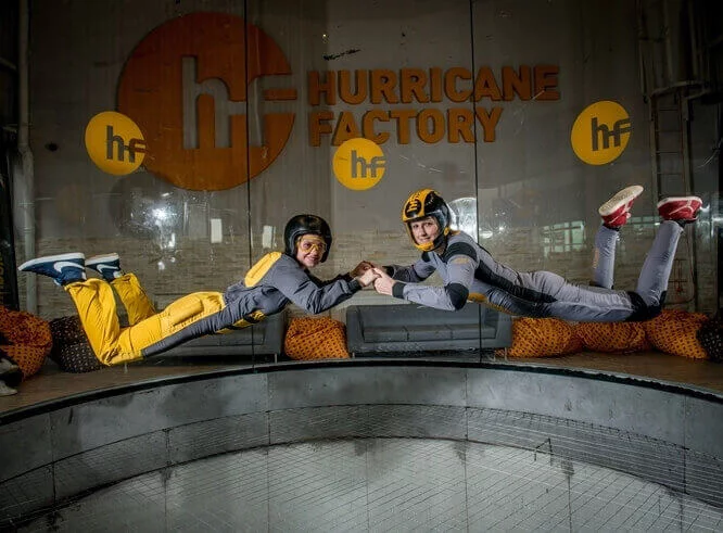 Indoor skydiving