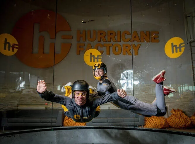Indoor skydiving