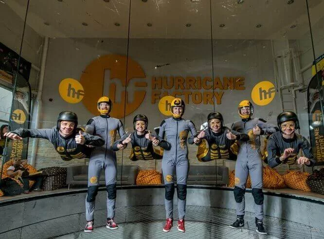 Indoor skydiving