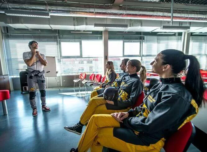 Indoor skydiving