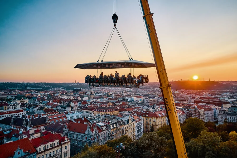 Degustační večeře v oblacích pro dva