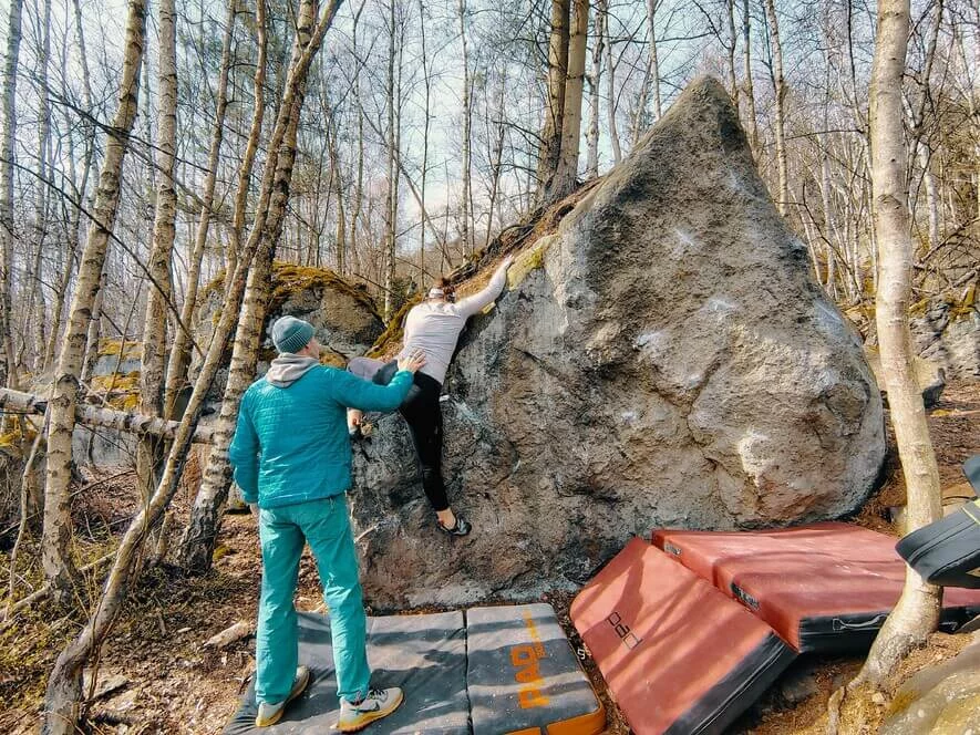 Kurz boulderingu na pískovci