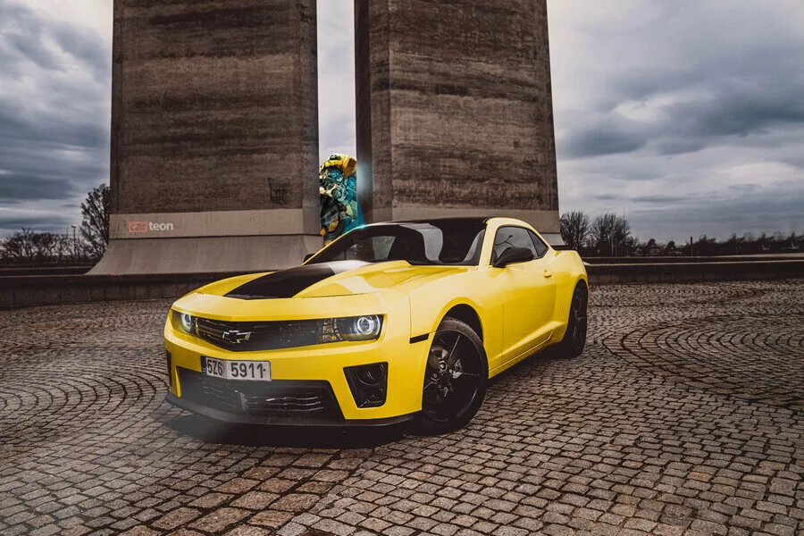Filmová jízda v Chevroletu Camaro Bumblebee
