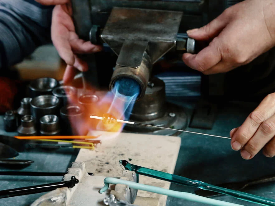 Kurz skleněných vinutých perlí