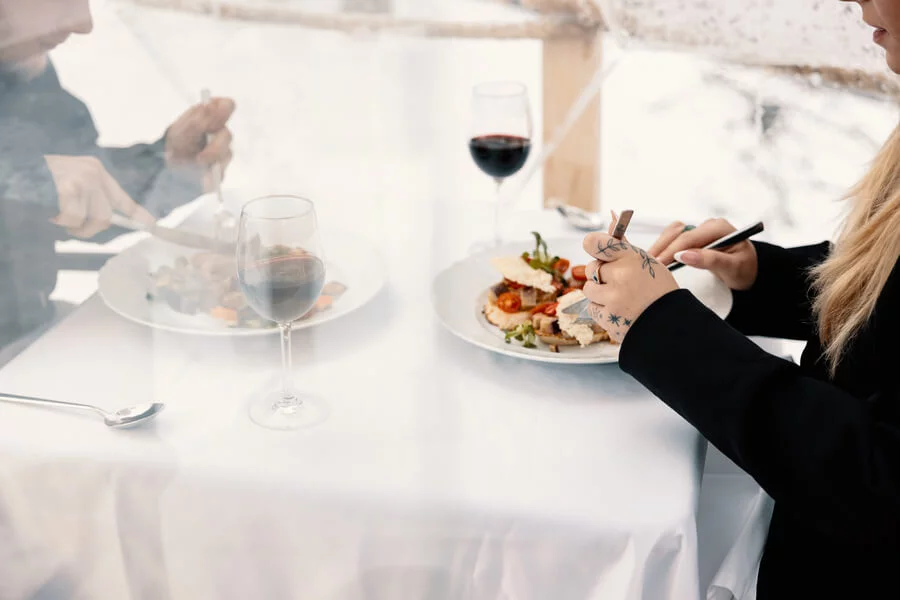 4chodové menu v iglú v Krkonoších