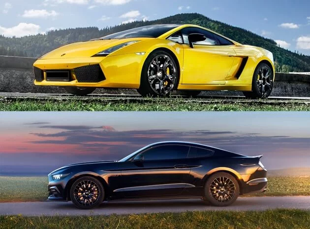 Lamborghini LP560 vs. Ford Mustang 40 minut
