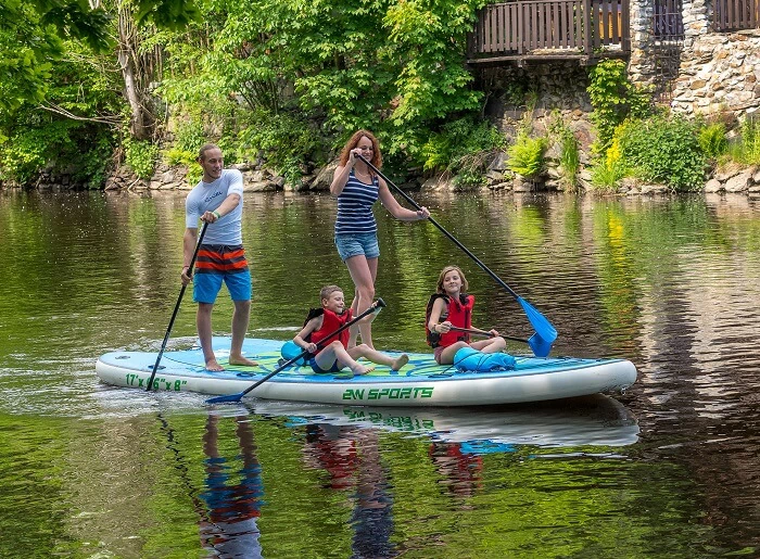 Na big paddleboardu do Zlaté Koruny