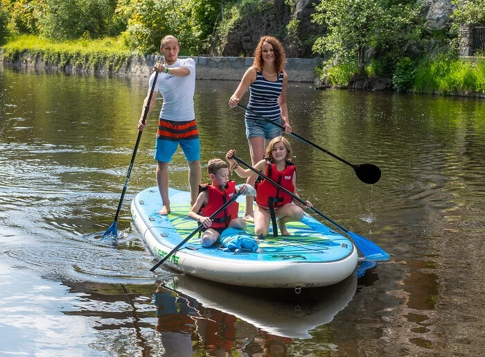 Na big paddleboardu do Zlaté Koruny