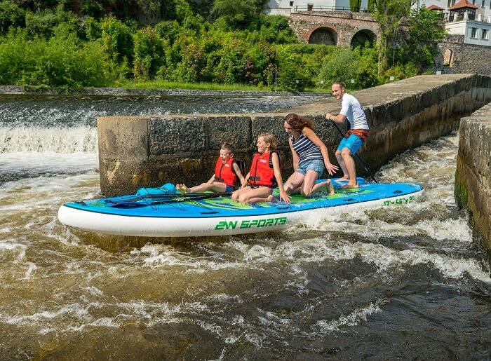 Na big paddleboardu do Zlaté Koruny