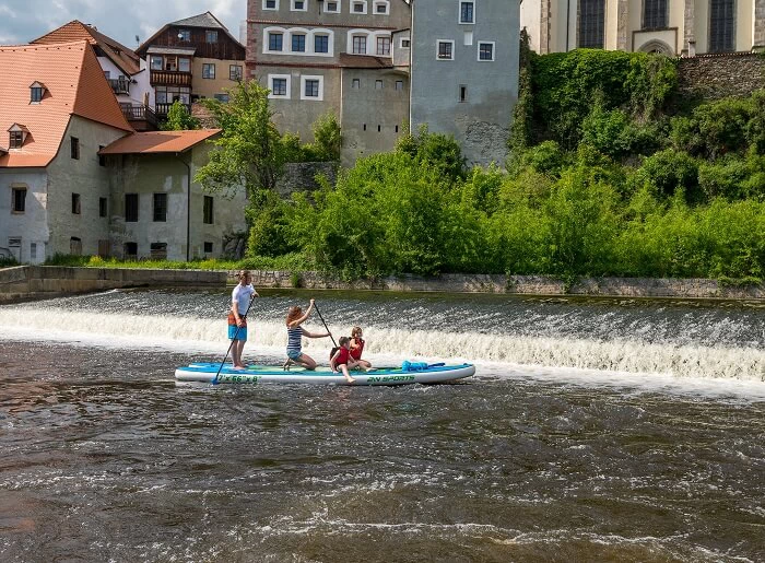 Na big paddleboardu do Zlaté Koruny