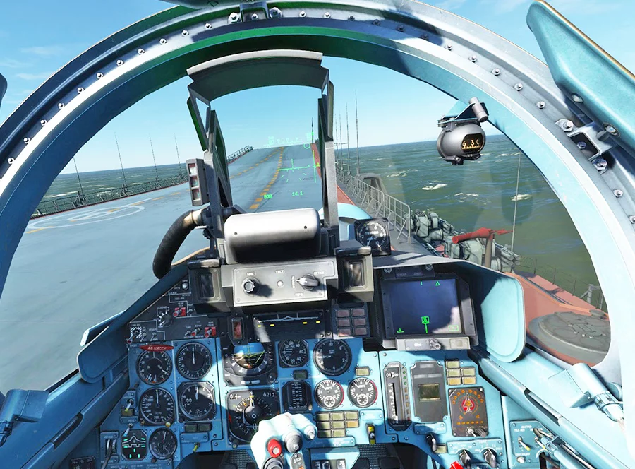 Let na pohyblivém leteckém simulátoru 