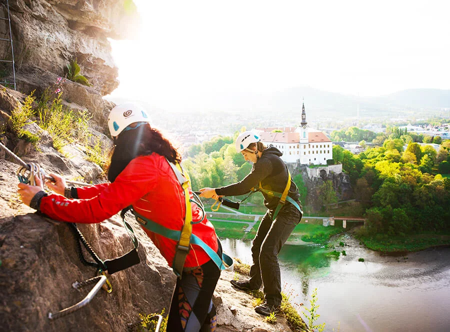 Dva dny na via ferrata v Děčíně