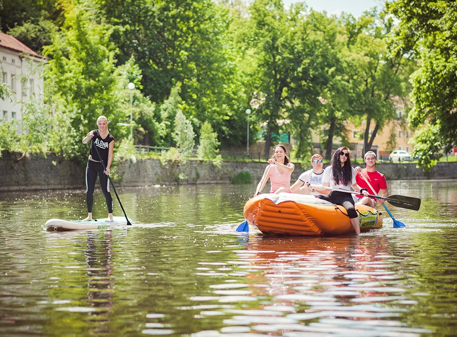 Výlet na raftu po Vltavě Českým Krumlovem 