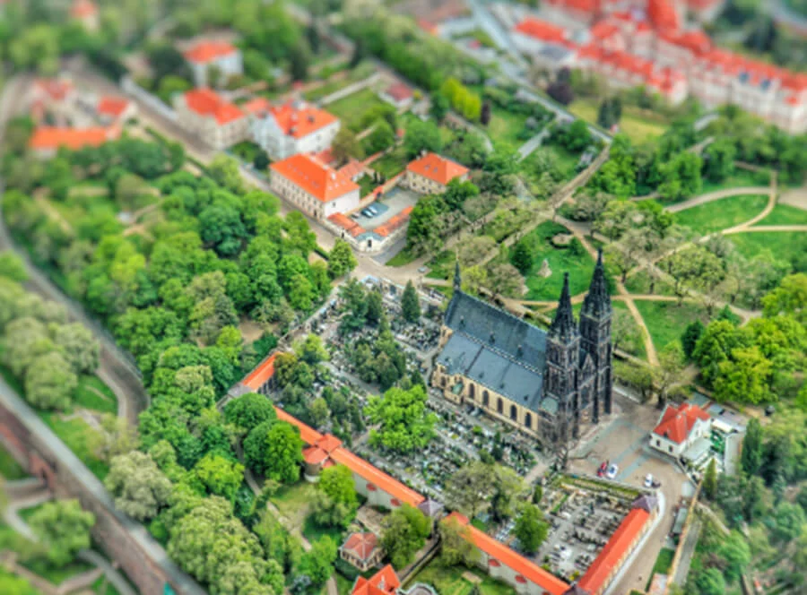 Vyhlídkový let nad centrum Prahy