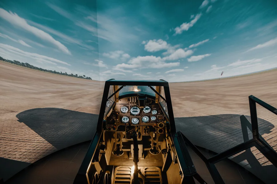 Let na simulátoru Messerschmitt Bf109