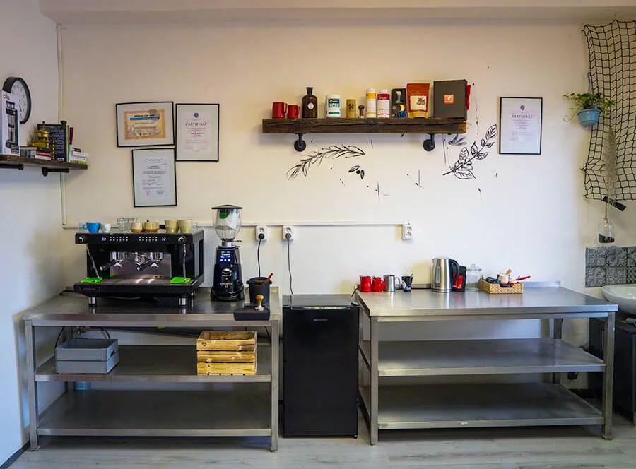 Baristický kurz Latte Art ve školícím centru Barista Crew