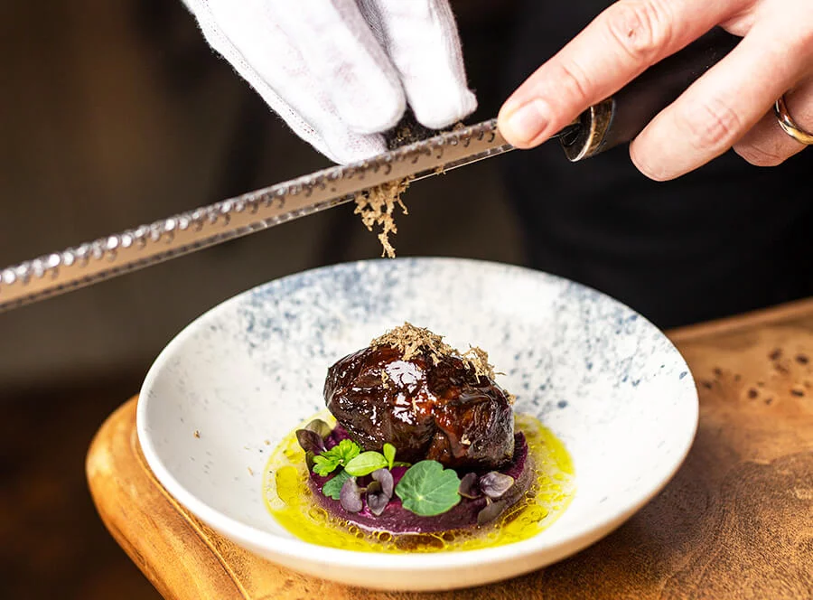 Degustační menu s víny v restauraci Amano
