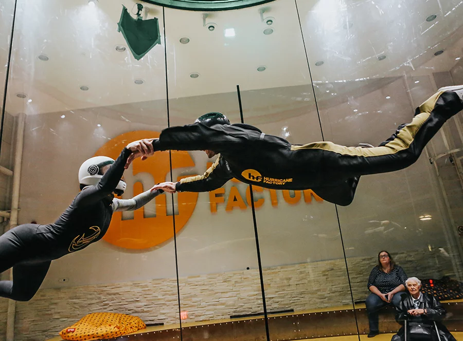Indoor skydiving