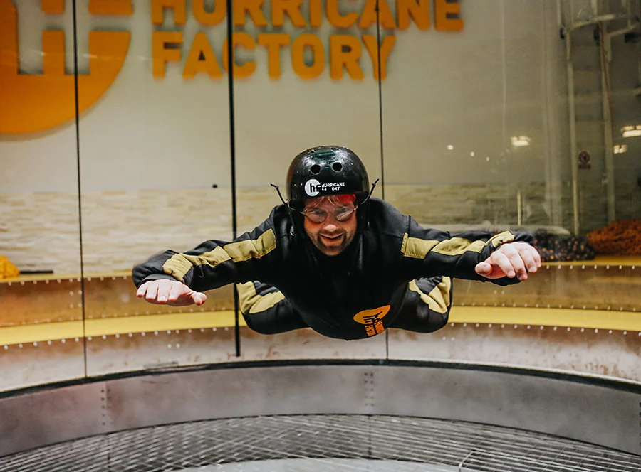 Indoor skydiving