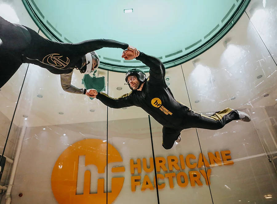 Indoor skydiving