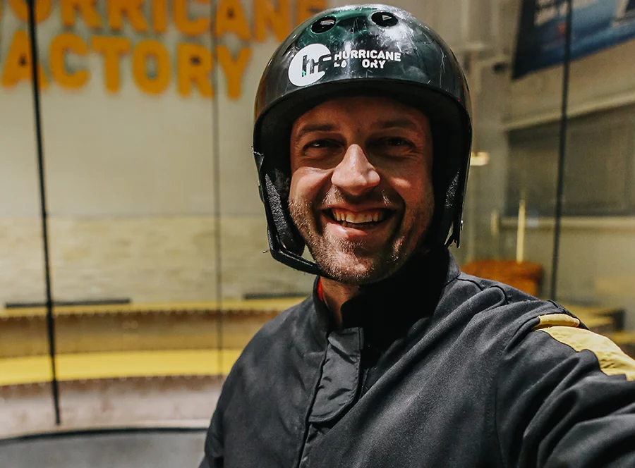 Indoor skydiving