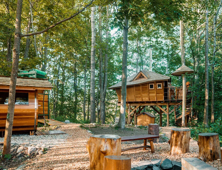 Pobyt v treehouse s vlastní saunou