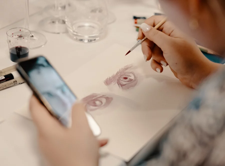 Degustace se sommelierem a malování vínem v Mikulově