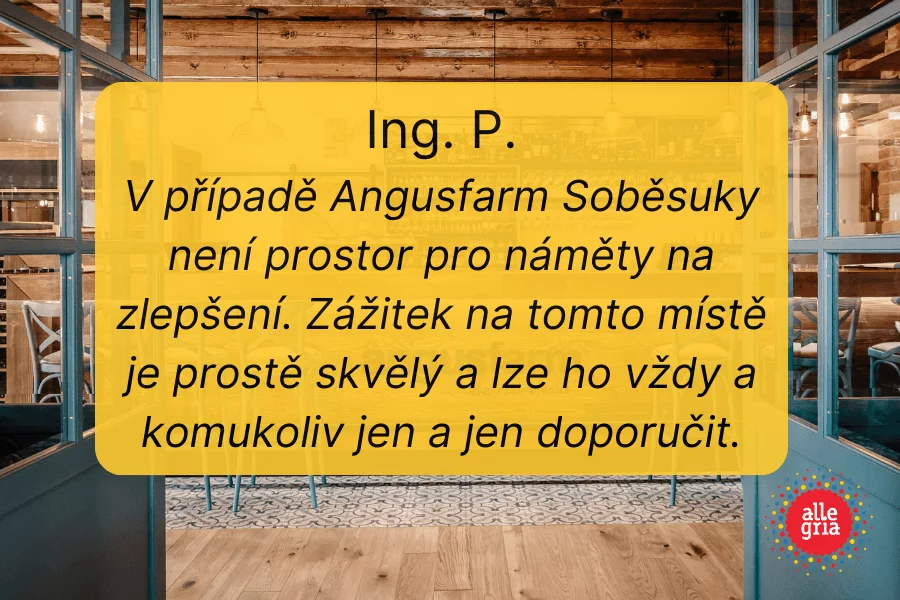 Angusfarm - večeře 