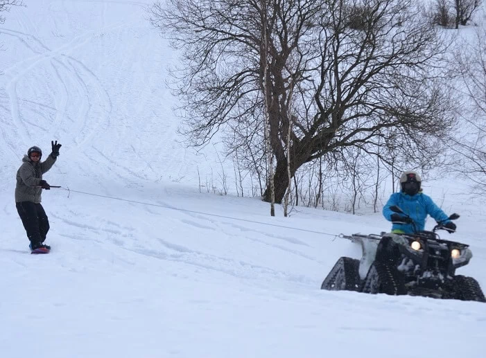 Adrenalinový motoskijöring